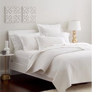 Charter Club Damask White Full Queen 5pc Coverlet Set Like New
